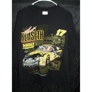 Vintage NASCAR T Shirt Double Side Racing Tee Matt Kenseth Dewalt, Size: L